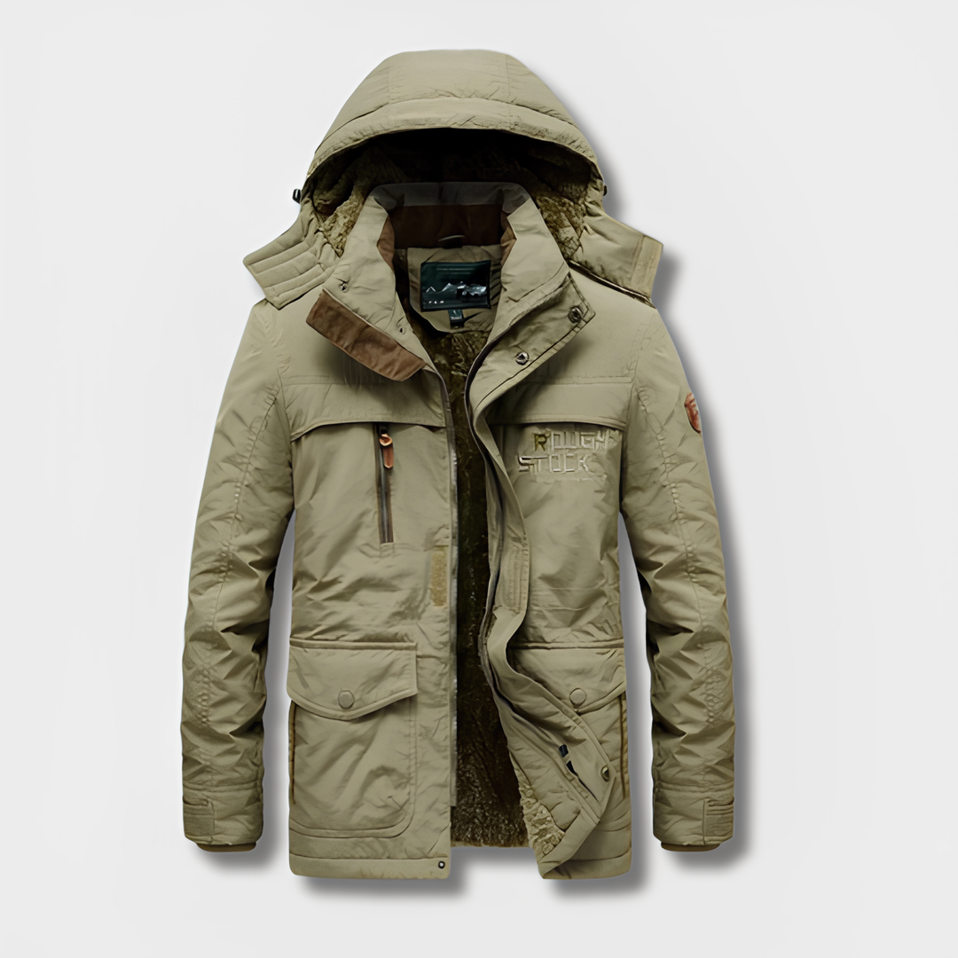 Amarae | Military-inspired winter jacket with hood