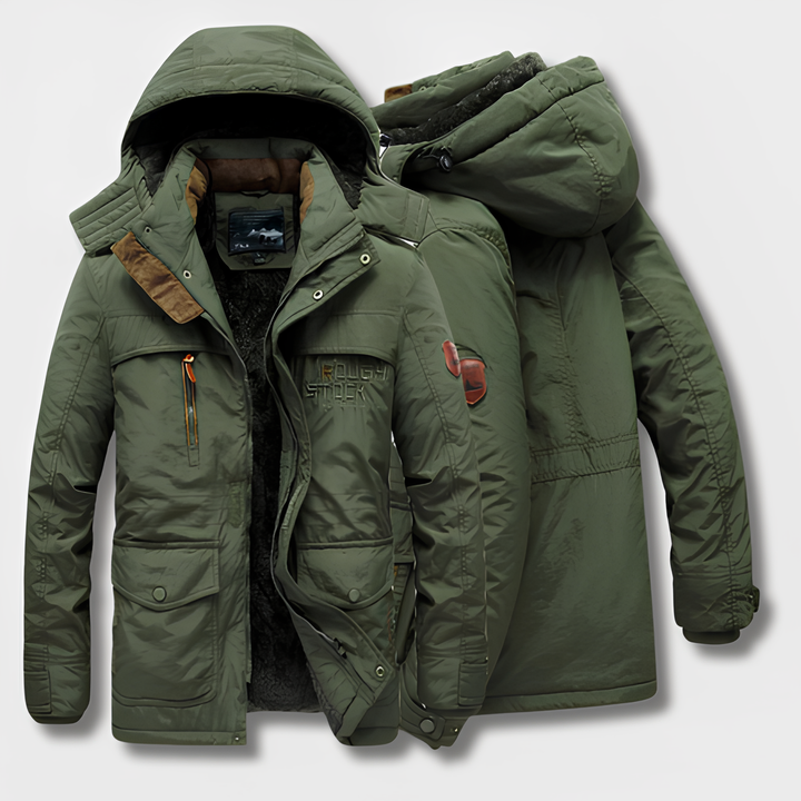 Amarae | Military-inspired winter jacket with hood