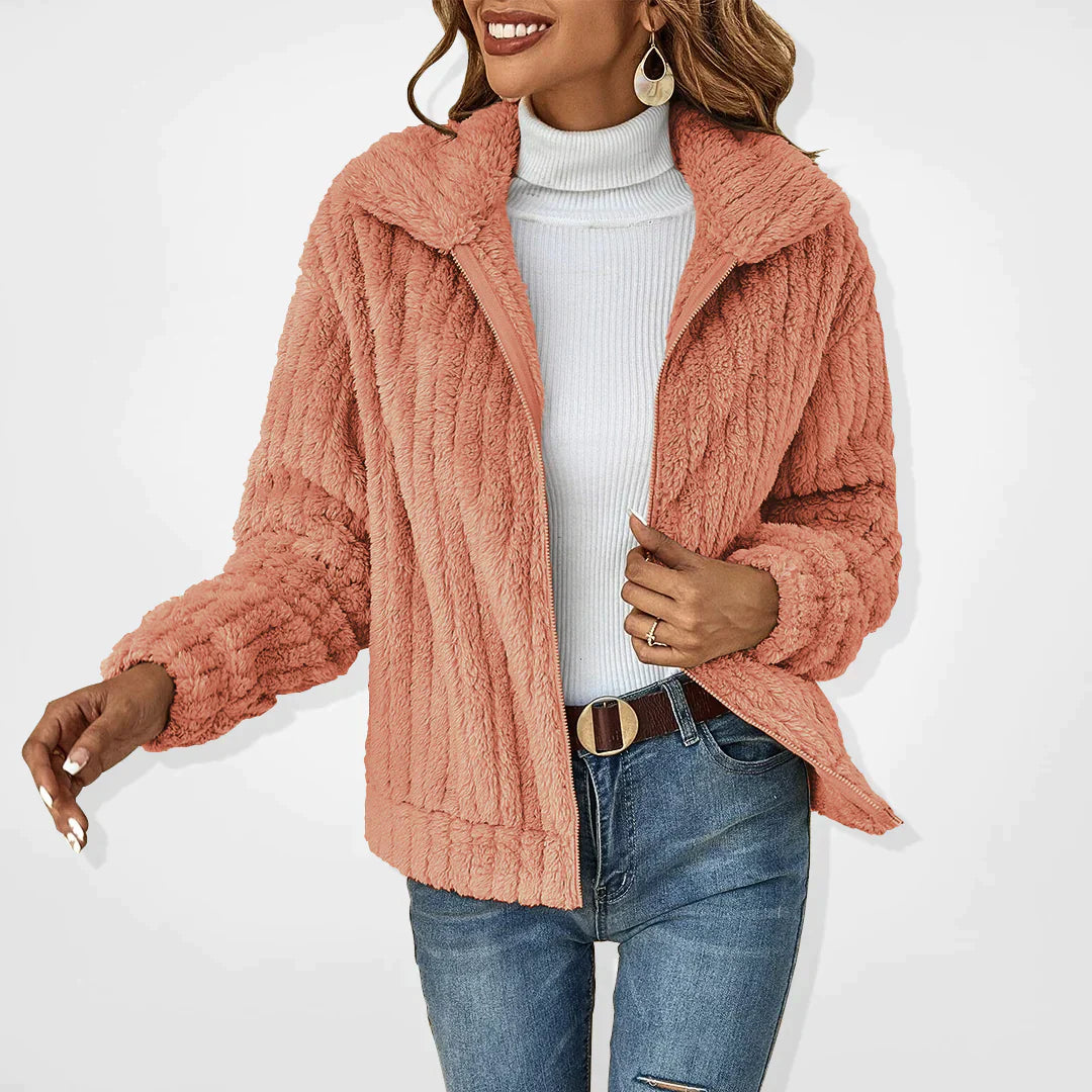 Amarae | Vest with teddy fur
