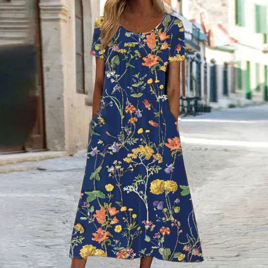Lune London | Floral Midi Elegant Summer Dresses Women