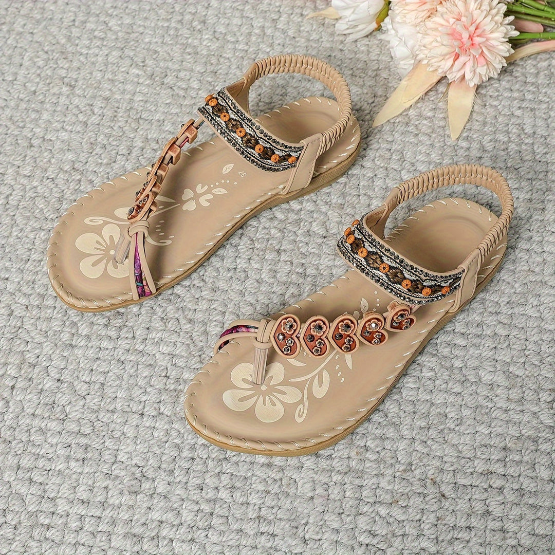 Lune London | Sandals Flat Elastic Ankle Orthopedic Sandals Women's Sandals