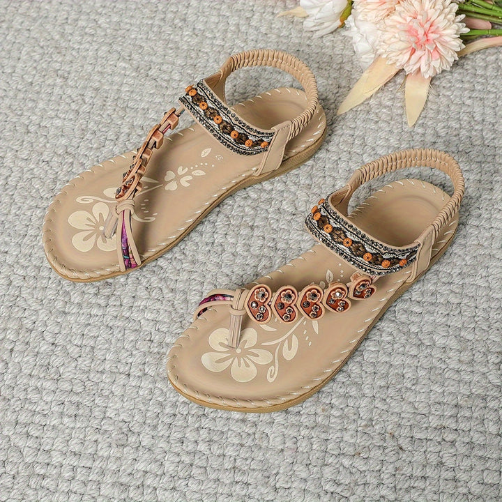 Lune London | Sandals Flat Elastic Ankle Orthopedic Sandals Women's Sandals