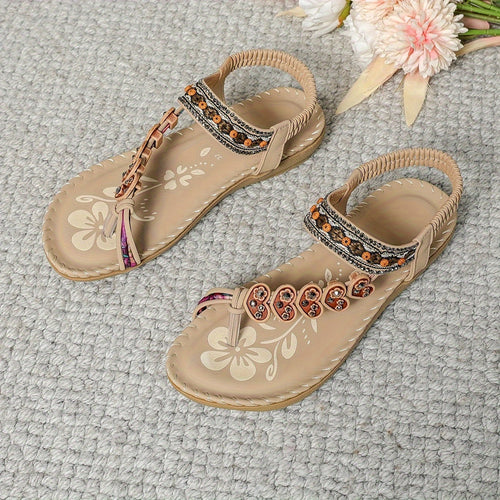 Amarae | Sandals Flat Elastic Ankle Orthopedic Sandals Women's Sandals