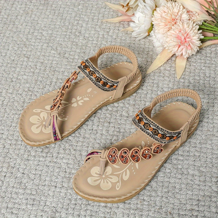 Lune London | Sandals Flat Elastic Ankle Orthopedic Sandals Women's Sandals