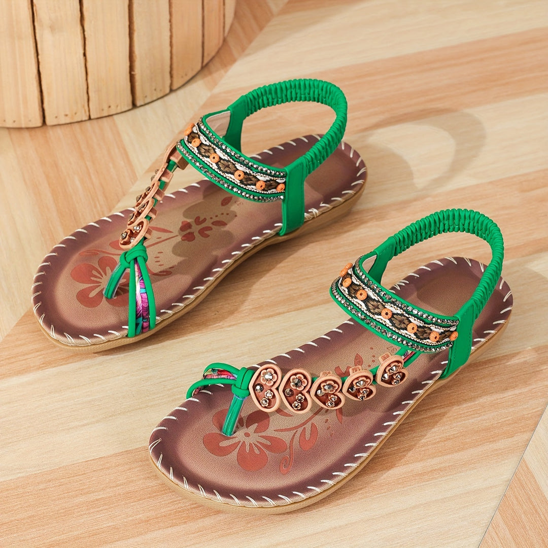 Lune London | Sandals Flat Elastic Ankle Orthopedic Sandals Women's Sandals