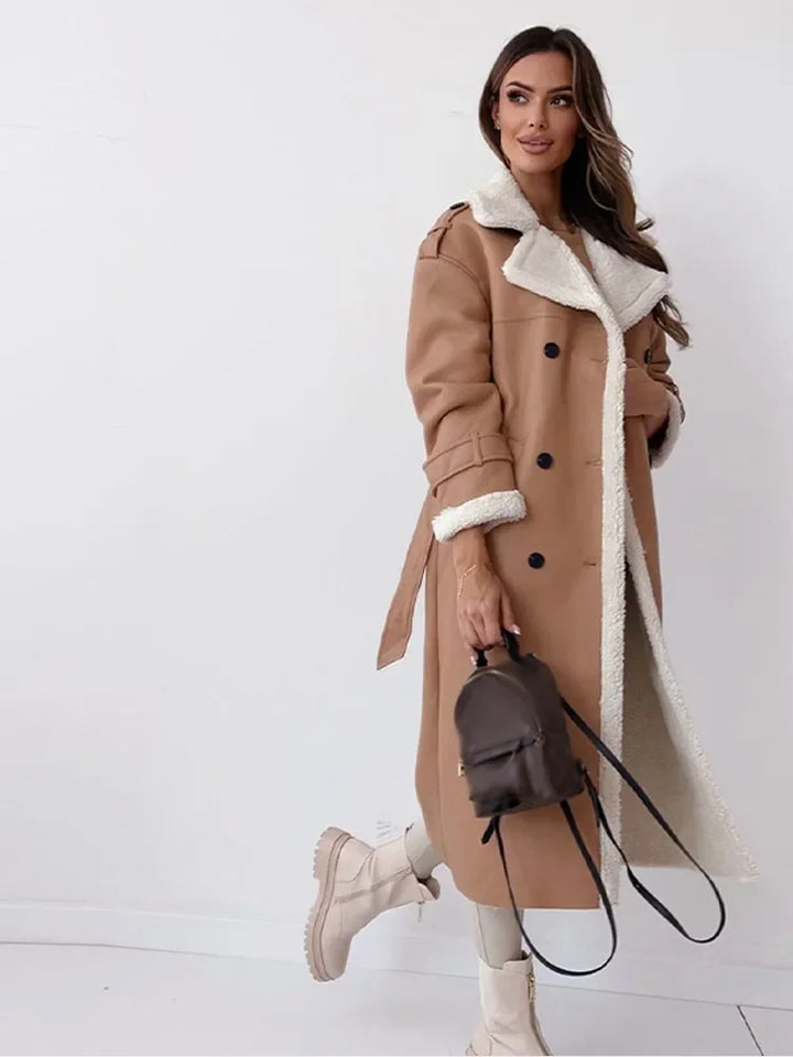 Lune London | Sheepskin Jacket Stylish Long Women's Winter Coat