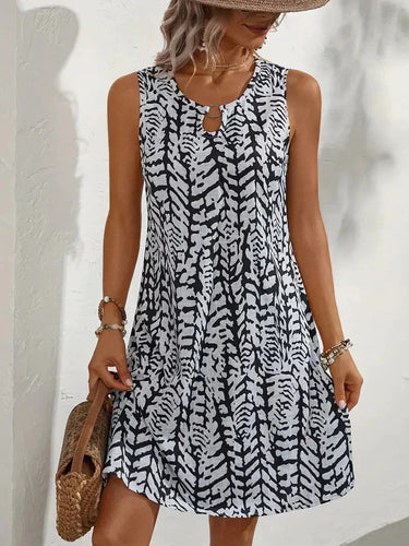 Amarae | Sleeveless Summer Mini Dress Lightweight and Breathable Fabric