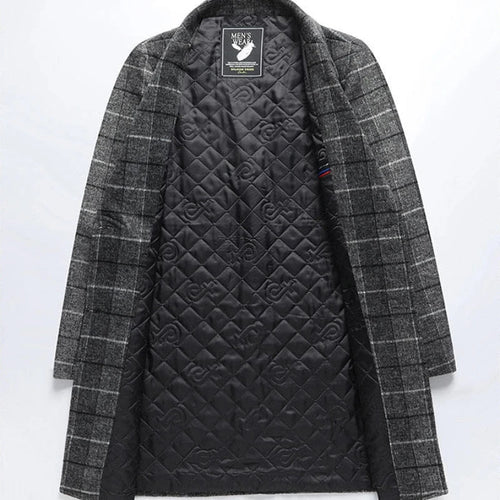 Amarae | Wool Check Overcoat