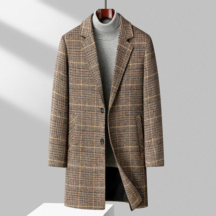 Lune London | Wool Check Overcoat