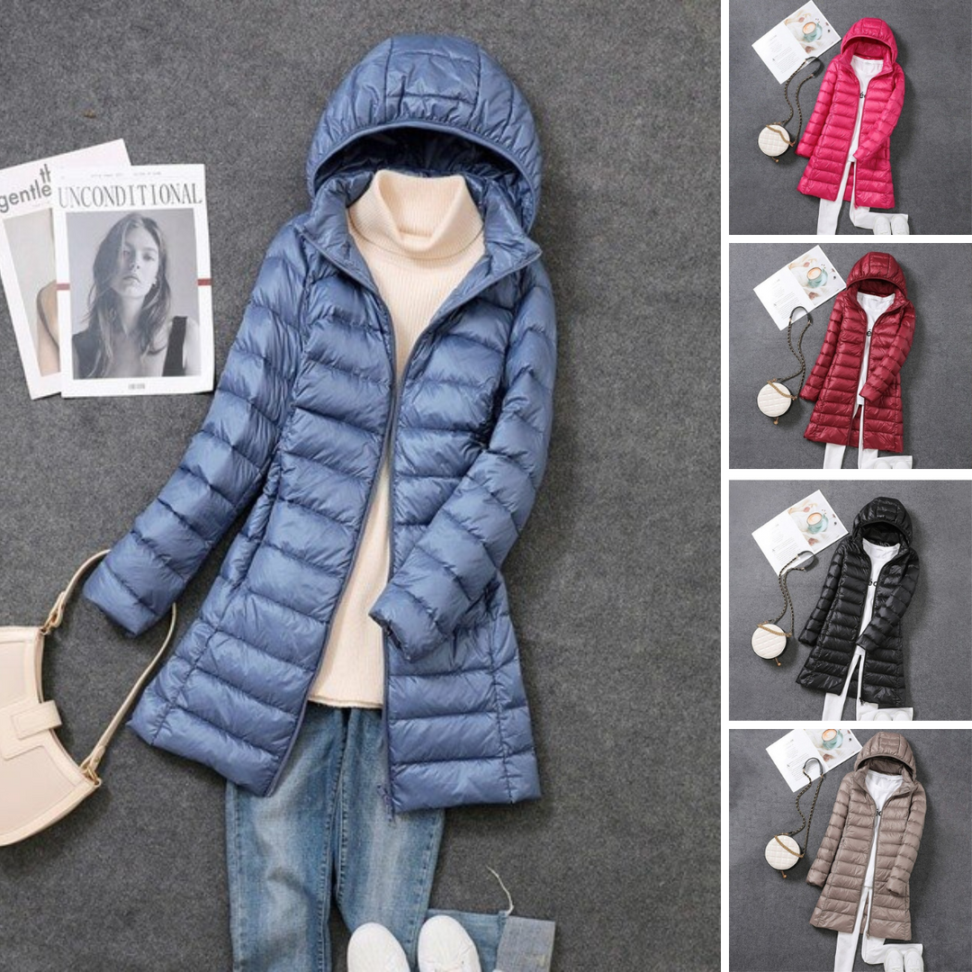 Amarae | Ultra-Light Packable Long Puffer Coat