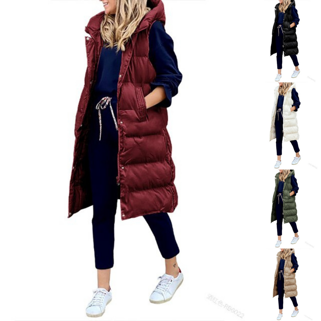 Lune London | Long cotton sleeveless jacket casual jacket