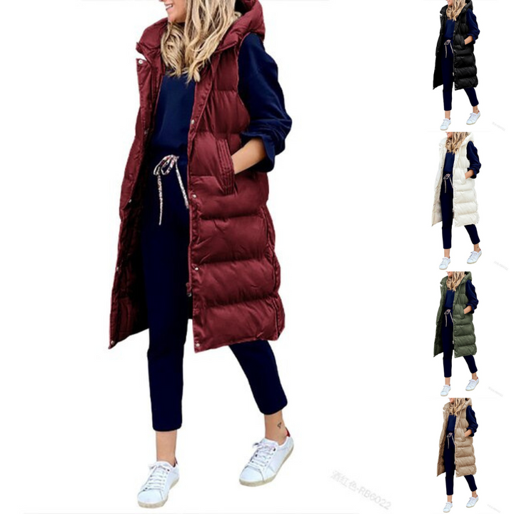 Lune London | Vest Long Cotton Coat Sleeveless Loose Jacket