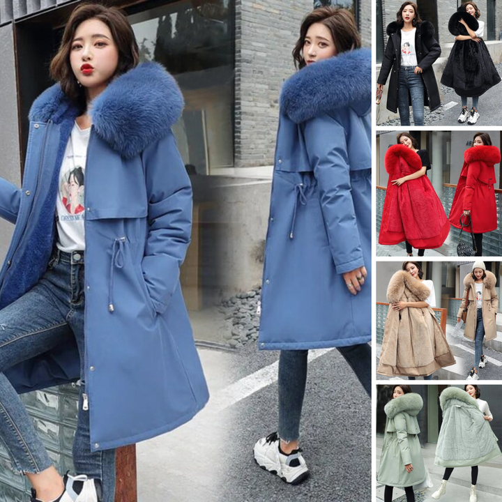 Amarae | 2024 Longer New Coat with Hood and Soft Collar
