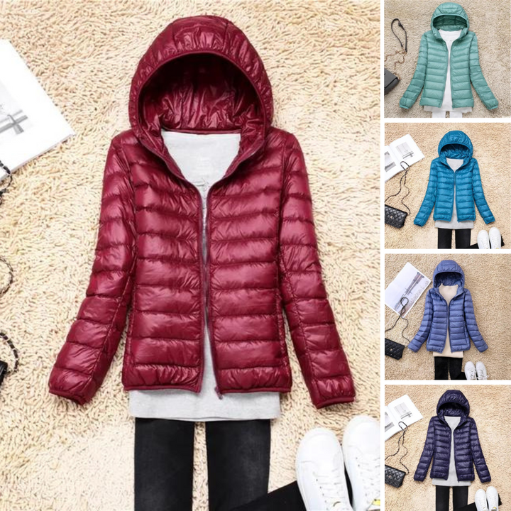 Polina | The new ultralight and compressible down jackets with hood