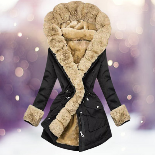 Amarae | Warm winter jacket with fur lining for women