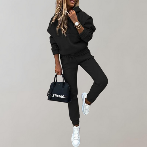 Amarae | Cotton Training and Tracksuit with Hood In Retro Style for Women