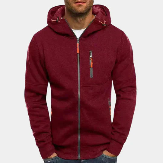 Lune London | Men's Sweatshirt with Hood and Zipper
