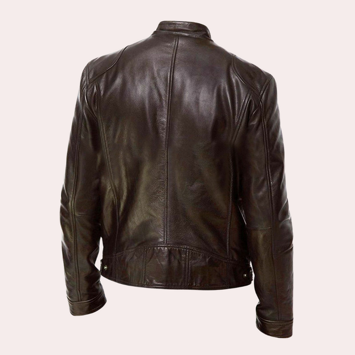Amarae | Synthetic Leather Biker Jacket - Classic Style for Everyday and Leisure