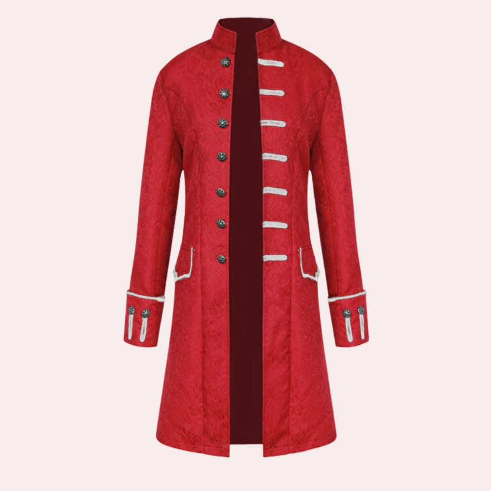 Amarae | Luxurious Long Coat in Vintage Style for Men
