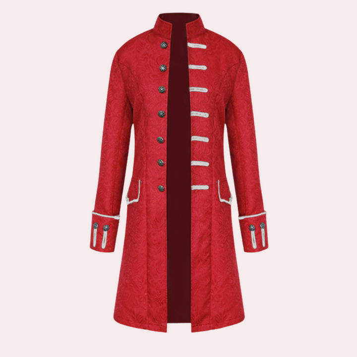 Amarae | Luxurious Long Coat in Vintage Style for Men