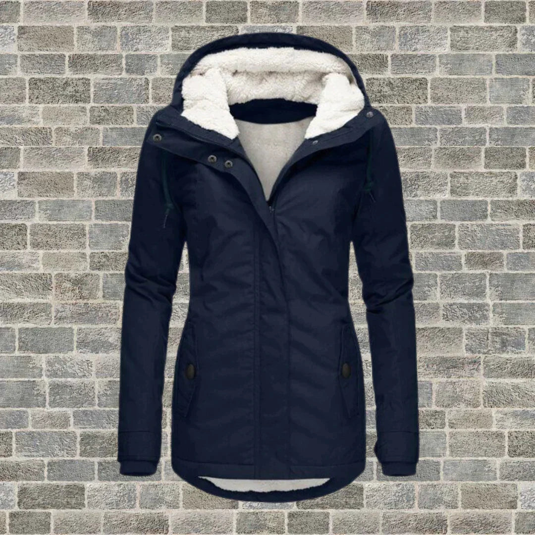 Lune London | Pleated Cotton Coat with Hood
