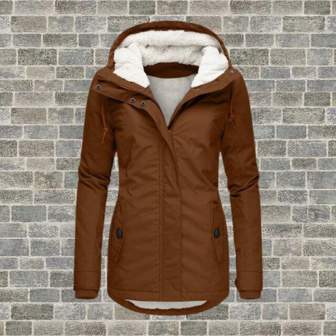Lune London | Fashionable coat with hood for winter and autumn
