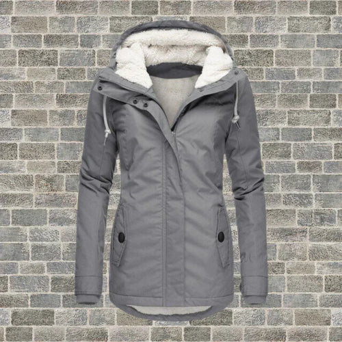 Amarae | Fashionable coat with hood for winter and autumn