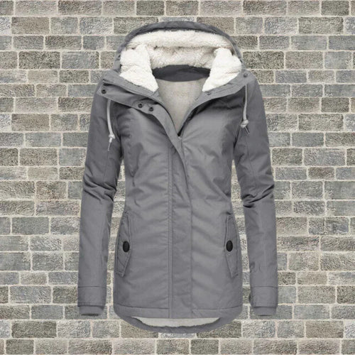 Amarae | Pleated Cotton Coat with Hood