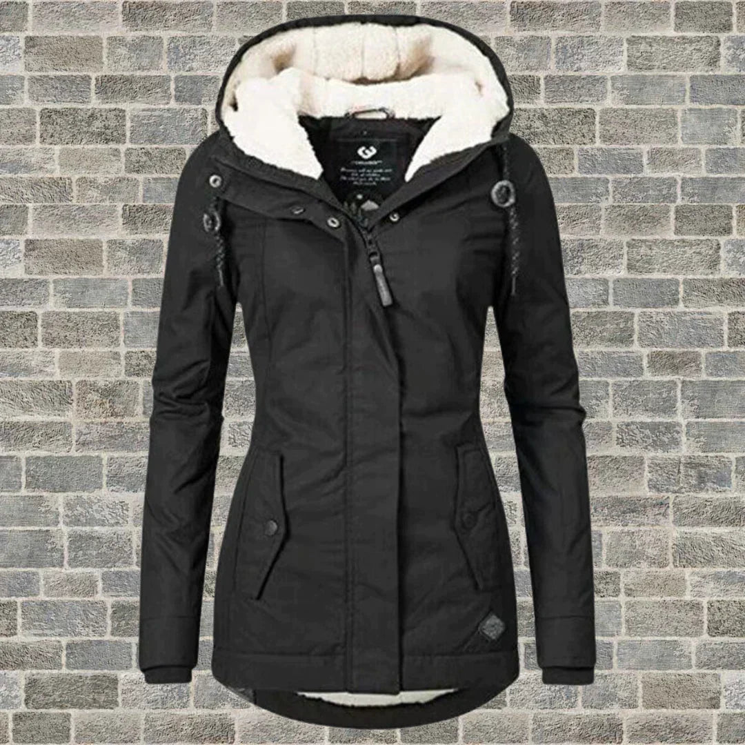 Lune London | Fashionable coat with hood for winter and autumn