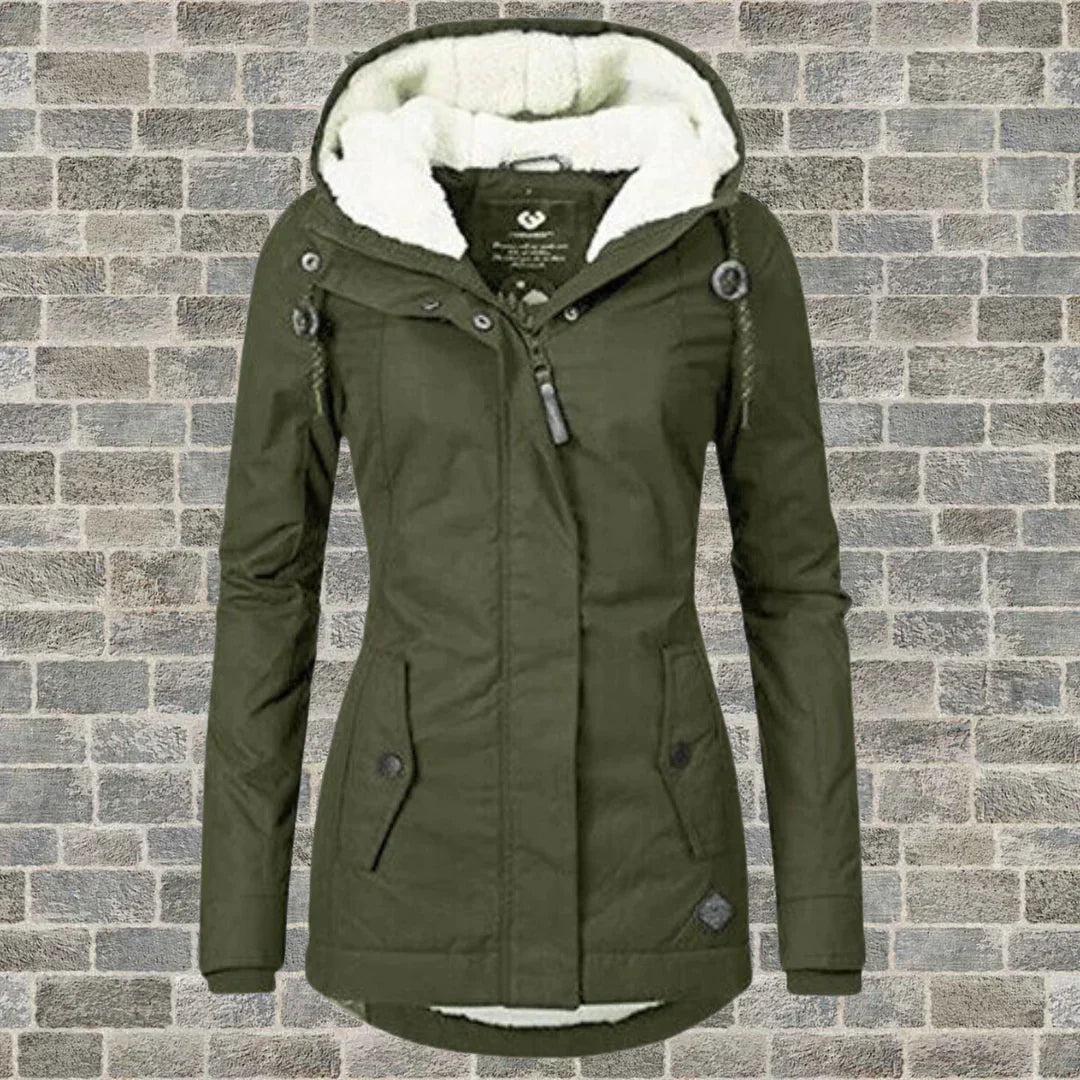 Lune London | Cotton pleated coat with hood