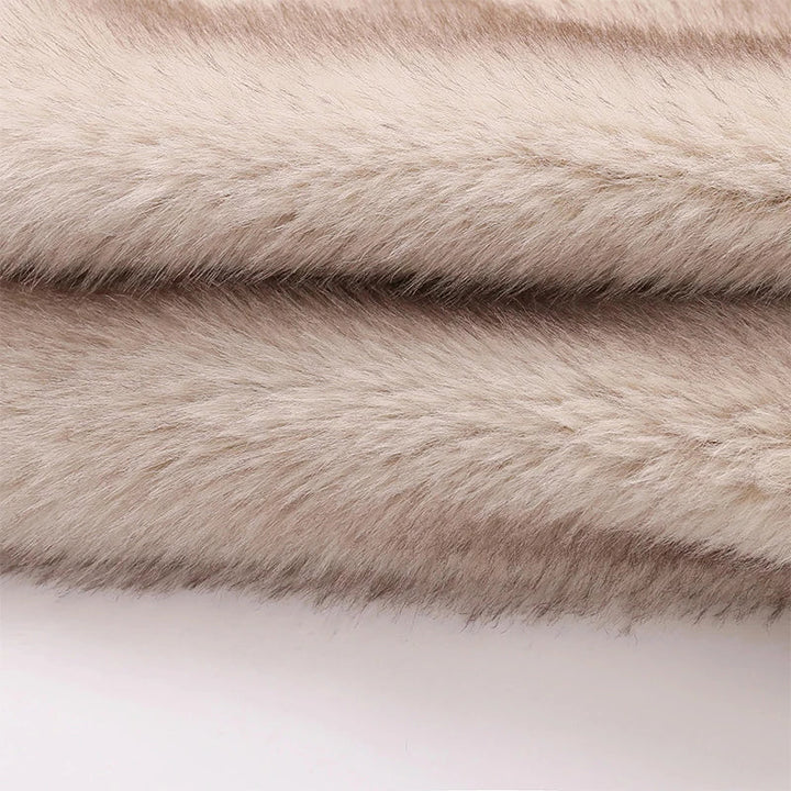 Lune London | Faux fur jacket in black and gray