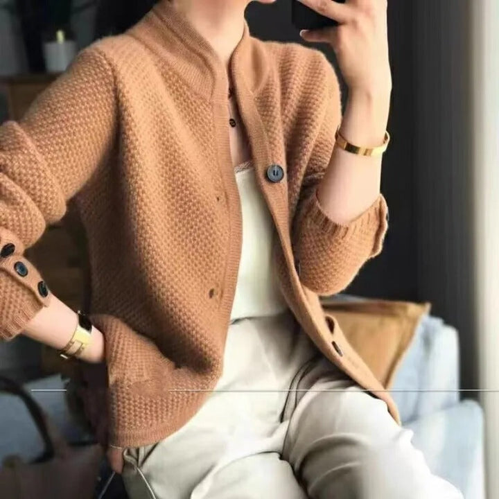 Lune London | Women's Cardigan, Button Closure - Regular Fit