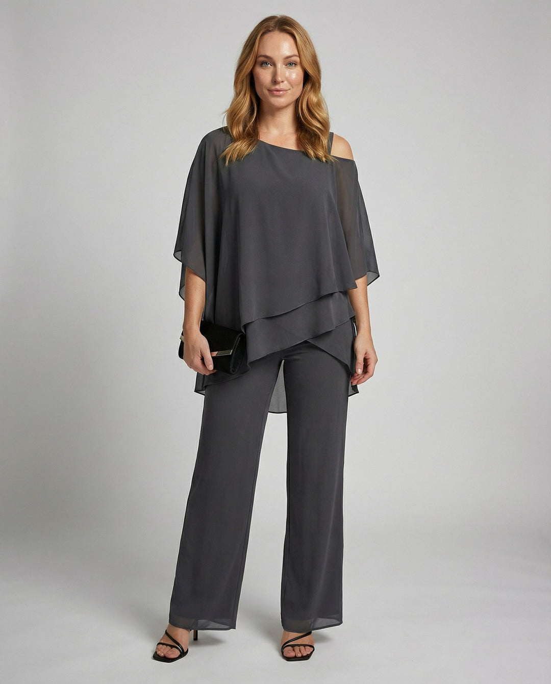 Elegant Chiffon Evening Set Women | Amarae