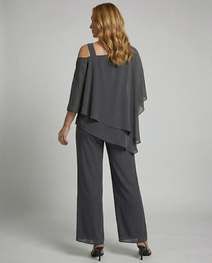 Elegant Chiffon Evening Set Women | Amarae