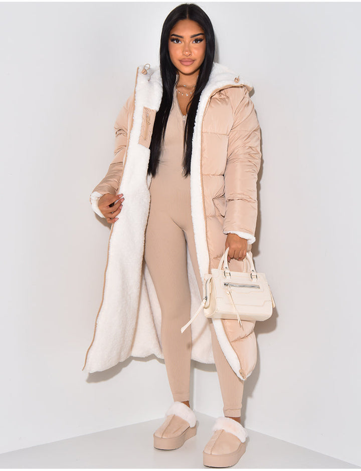 Chic Und Stil | Long Jacket with Reversible Function