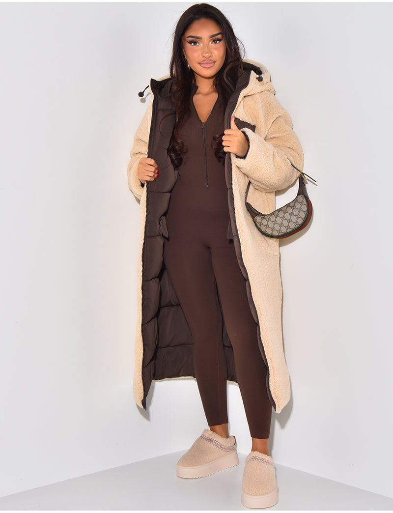 Chic Und Stil | Long Jacket with Reversible Function