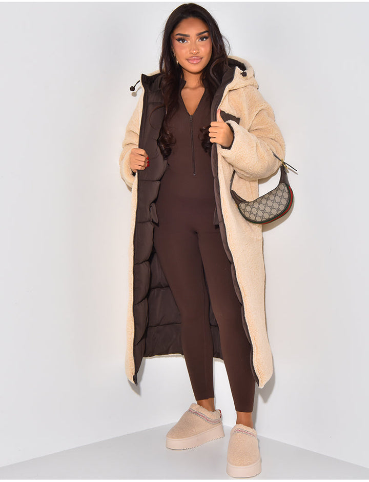 Chic Und Stil | Long Jacket with Reversible Function