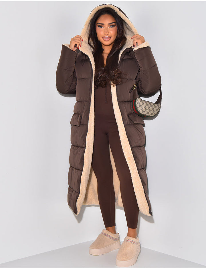 Chic Und Stil | Long Jacket with Reversible Function