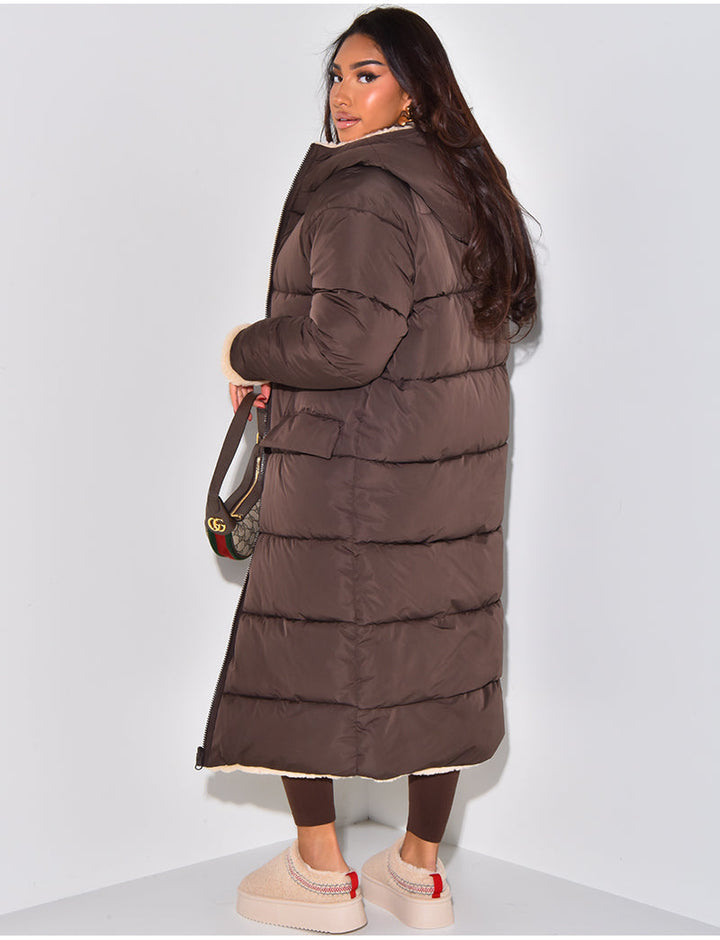 Chic Und Stil | Long Jacket with Reversible Function