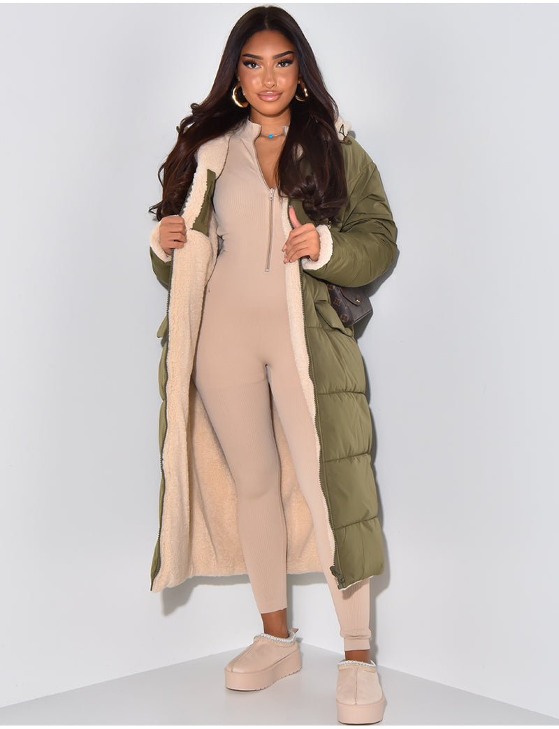 Chic Und Stil | Long Jacket with Reversible Function