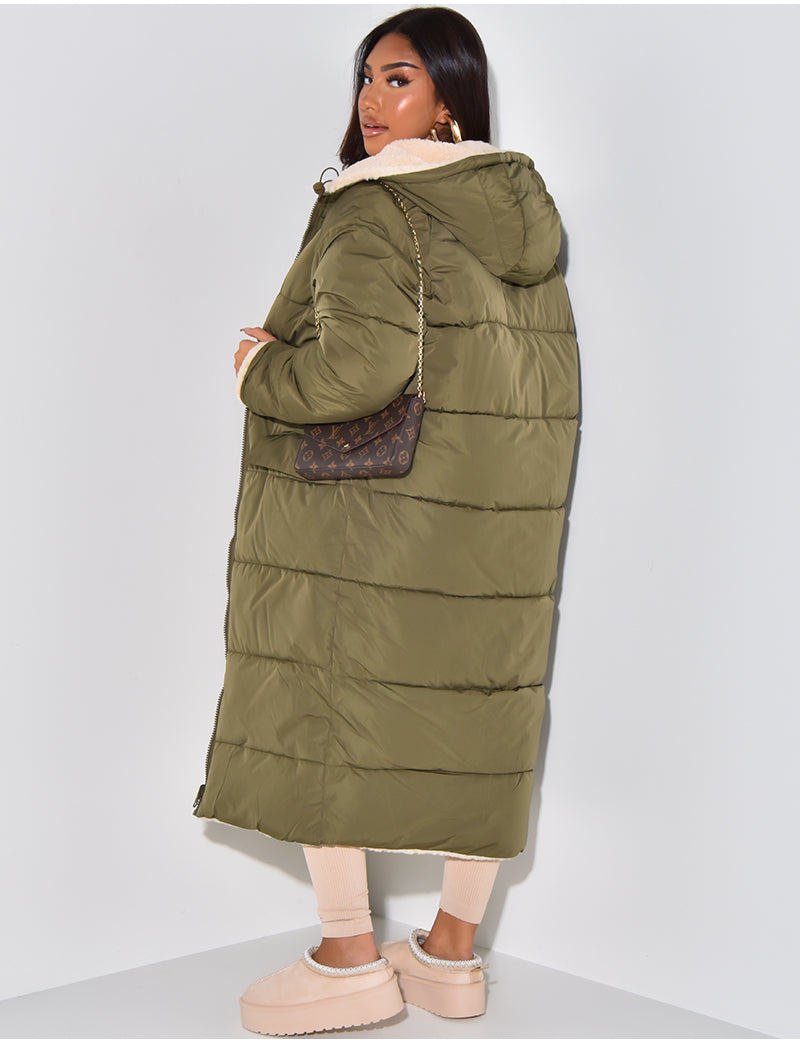 Chic Und Stil | Long Jacket with Reversible Function