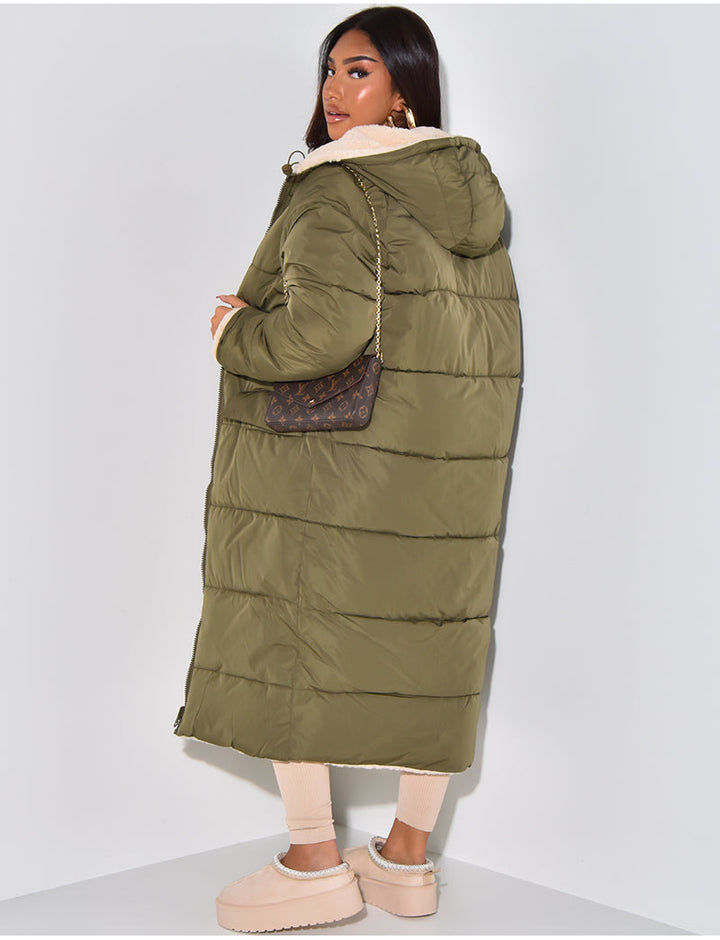 Chic Und Stil | Long Jacket with Reversible Function