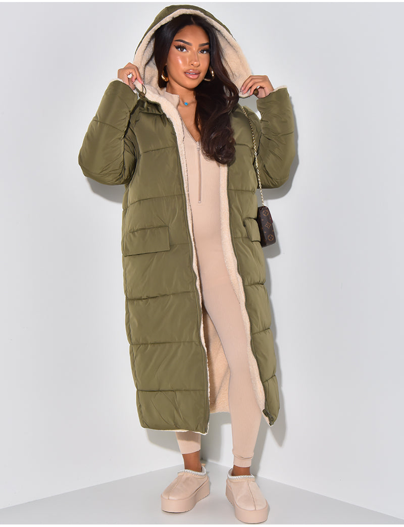 Chic Und Stil | Long Jacket with Reversible Function