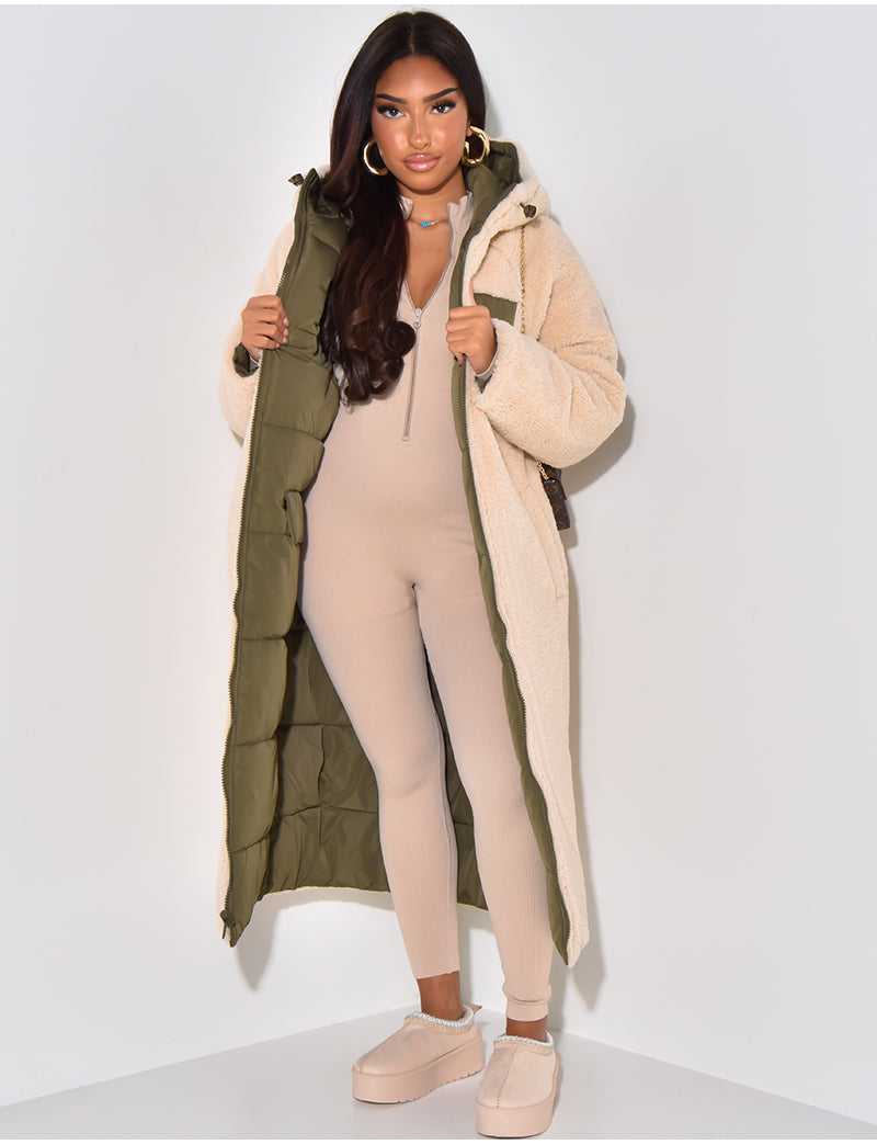 Chic Und Stil | Long Jacket with Reversible Function