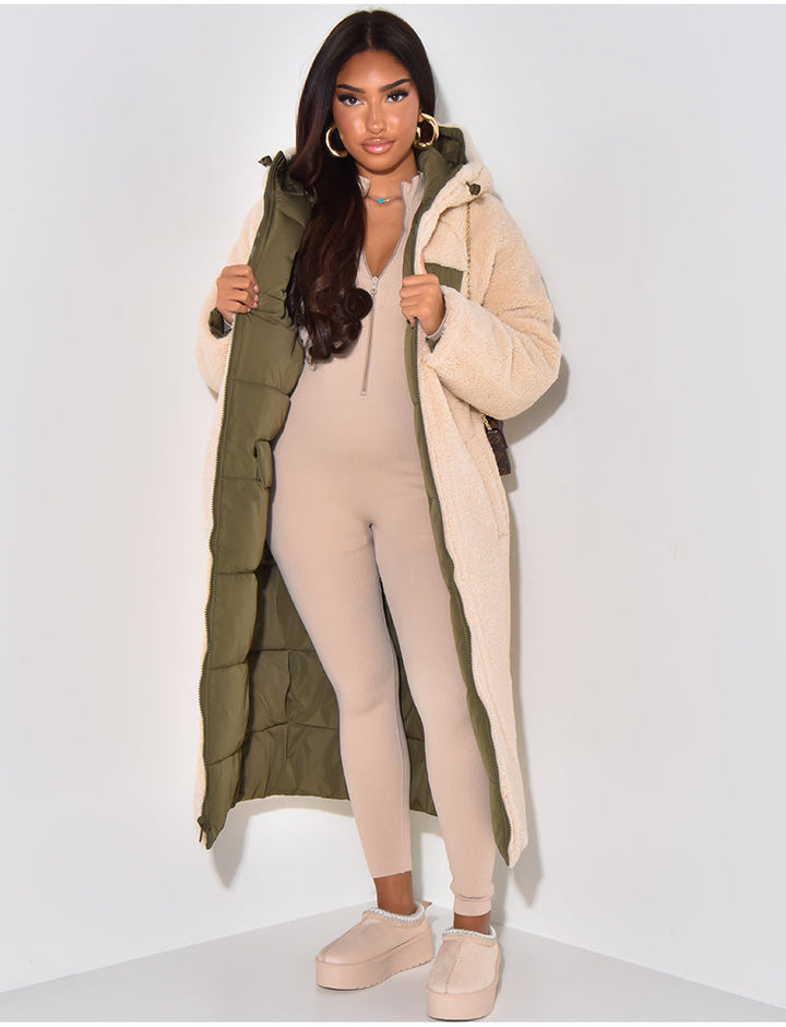 Chic Und Stil | Long Jacket with Reversible Function