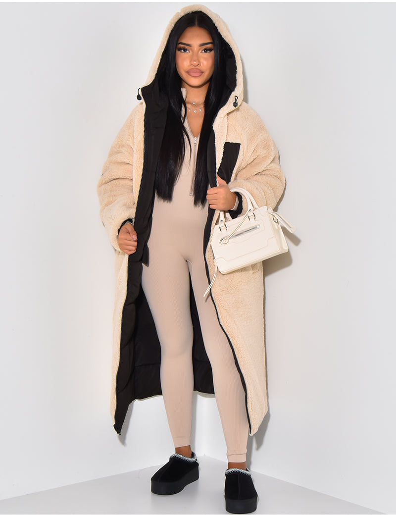 Chic Und Stil | Long Jacket with Reversible Function
