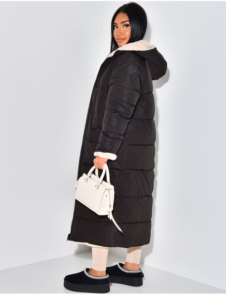 Chic Und Stil | Long Jacket with Reversible Function