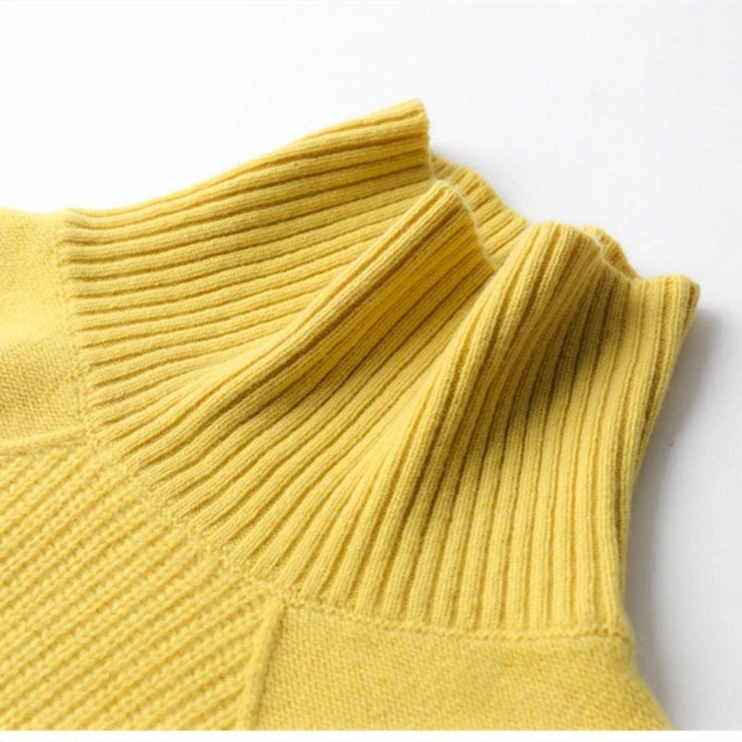 Lune London | Women's Cotton Turtleneck Pullover, Classic & Warm