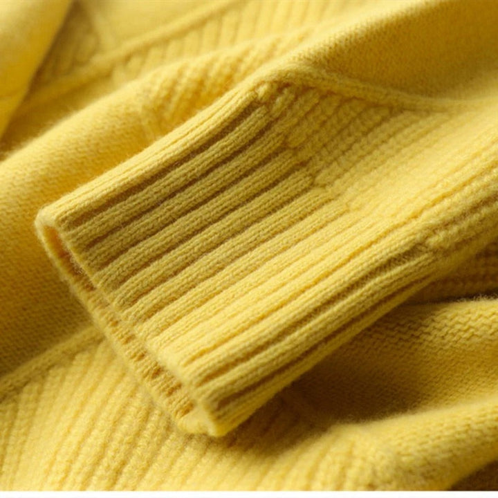 Lune London | Women's Cotton Turtleneck Pullover, Classic & Warm