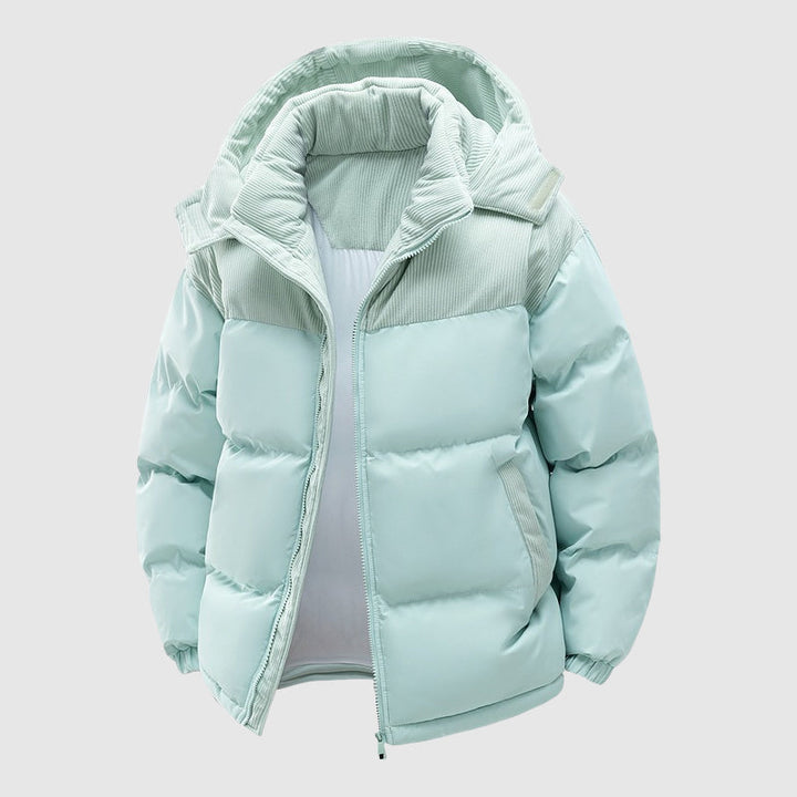 Amarae | Quilted Relaxed Fit Puffer Jacket - Hood With Zipper Men's Jacket